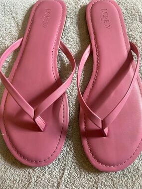 J. Crew Pink Women's Sorrento Sandal Flip Flops, like new size 10